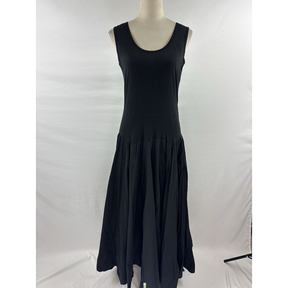The Pyramid Collection Mixed Media Dress Black Medium Tank Top Full Maxi Skirt - Picture 9 of 9